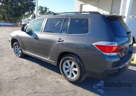 2012 Toyota Highlander Se V6 из США, поврежденный, VIN 5TDZK3EH6CS058780